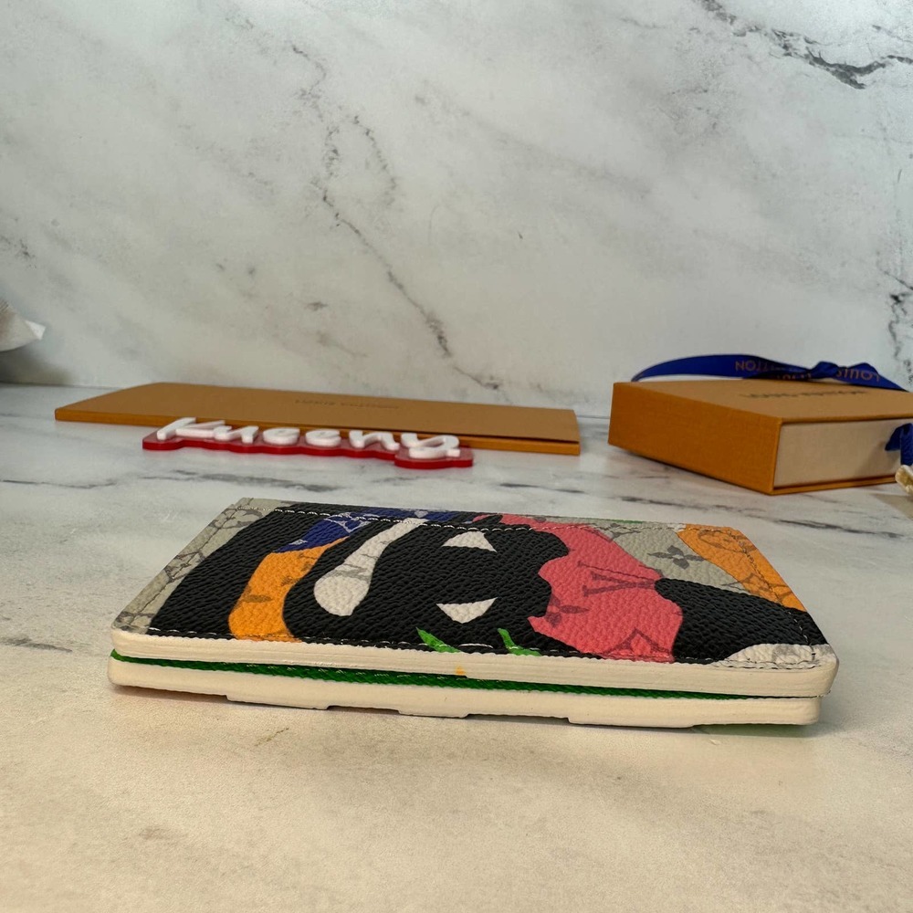 ❌❌Louis Vuitton KidSuper Eye Pocket Organizer wallet LV camo multicolor mens - Picture 6 of 13